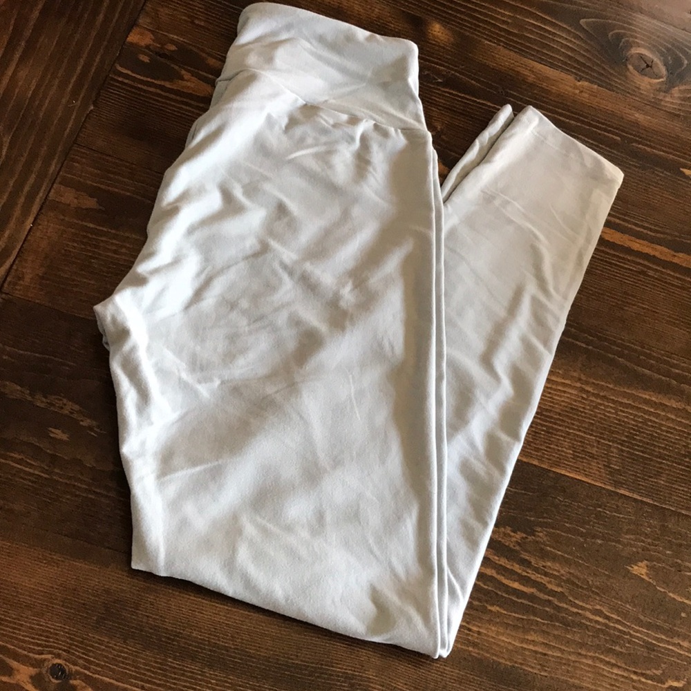 Lularoe OS solid gray leggings